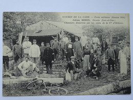 CPA 41 Loir Et Cher - ONZAIN - Scierie De La Gare - Poste Militaire (guerre 1914)  Adrien MORIN - Chantiers ... Orléans - Altri Comuni