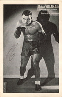 Boxeur Robert Villemain , Champion De France Et D'Europe , Team Bretonnel , Dédicace - Authographs