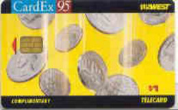 USWEST : UW012 $1 CARDEX 95 Complimentary Coins (OR2 Chip) MINT - Schede A Pulce