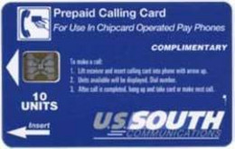 USSOUTH : USC1 10u Complimentary Blue SI5 ISO MINT - Cartes à Puce