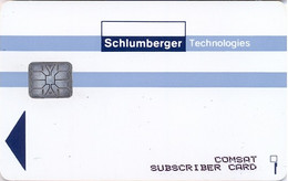 COMSAT : COMT2 COMSAT SUBSCRIBER CARD  SI-6 Schlumberger USED - Schede A Pulce