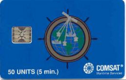 COMSAT : COM11C 50u COMSAT SI-5 SB DARK BLUE (2020) USED - [2] Tarjetas Con Chip