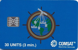 COMSAT : COM10 30u COMSAT SI-5 Silver  (2020) USED - Chipkaarten