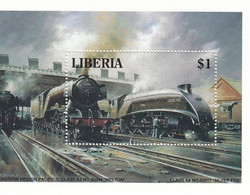 LIBERIA Block 133,unused,trains - Liberia