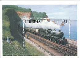 LIBERIA Block 138,unused,trains - Liberia