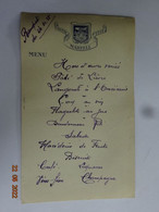 MENU  14 OCTOBRE 1938  CHEZ REMY POIRIER HOTEL DE LA PAIX BROUT-VERNET 03 ALLIER - Menus