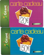 @+ Lot De 2 Cartes Cadeau - Gift Card : Geant Casino (France) - Gift Cards
