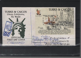 Turks & Caicos Michel Cat. No. Cover To Germany - Turks & Caicos (I. Turques Et Caïques)