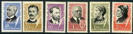 ROMANIA 1965 Personalities MNH / **.  Michel 2396-401 - Nuevos