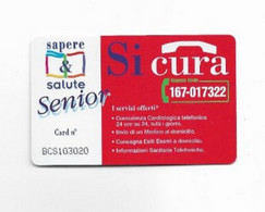 B11) 1998 Card Carta Si Cura Sapere & Salute Senior Bayer Europ Assistance Vintage Scad.31.05.98 - Gift Cards