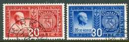 NORWAY 1942 European Postal Union Used.  Michel 274-75 - Used Stamps