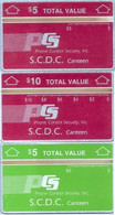 USA_ : MAN-MP01-3  $ 5,10,5$ SCDC CANTEEN SET (set Of 3) MINT - [3] Magnetkarten