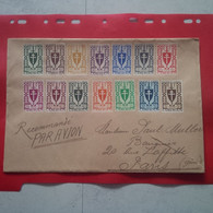 LETTRE RECOMMANDE PAR AVION CAMEROUN BELLE SERIE DE TIMBRE FRANCE LIBRE - 1921-1960: Modern Period