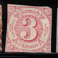 THURN AND TAXIS 1862 3 K Deep Rose SG 69 HM #ZZGT12 - Nuevos