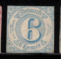 THURN AND TAXIS 1862 6 K Pale Blue SG 70 MNG #ZZGT13 - Mint