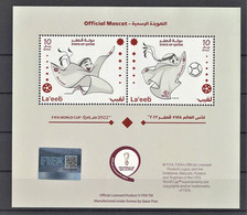 Laeeb - Official Mascot Of 2022 FIFA World Cup In Qatar - Miniature Stamps Sheet** Soccer Football - Qatar