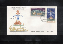 Mauritania 1972 Space / Raumfahrt Luna XVI And Luna XVII FDC - Africa