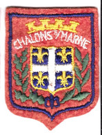 Ecusson Tissu - Châlons-sur-Marne (51) - Blason - Armoiries - Héraldique - Patches