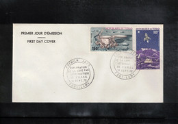 Tchad 1972 Space / Raumfahrt LUNA XVI + LUNA XVII FDC - Afrique