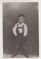 Cute Boy Pose With Bavarian Shorts Portrait Vintage Orig Photo (33441) - Persone Anonimi