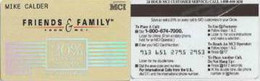 USA : USAM403 MCI Gold Friends + Family 'mike Calder' USED - To Identify