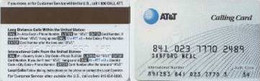 USA : USAA162A AT+T Calling Card USED - A Identifier