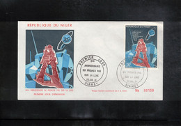 Niger 1974 Space / Raumfahrt  5th Anniversary Of The First Man On The Moon - Apollo XI FDC - Africa