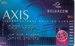 BELGIUM : BEL02 BELGIUM : AXIS Corporate Card USED - A Identifier