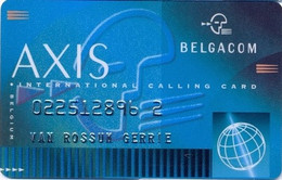 BELGIUM : BEL01 BELGIUM : AXIS Private Card USED - A Identifier