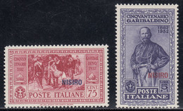 1932 2 Valori Sass. 22-26 MH* Cv 84 - Egeo (Nisiro)