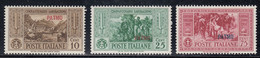 1932 3 Valori Sass. 17-19-22 MH* Cv 112 - Egée (Patmo)