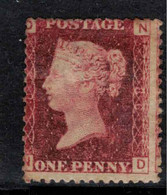 GB 1864 1d Red Plate 86 SG 48 HM #BWD4 - Neufs