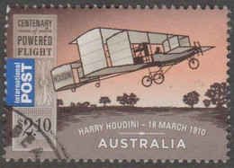 AUSTRALIA - USED 2010 $2.10 Centenary Of Powered Flight, International - Harry Houdini - Aircraft - Used Stamps