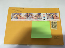 (5 H 26) Australia - 1 Large Letter  (with NOpostmark Christmas Stamps) Letter Size Is  23 X 16 Cm (posted During COVID) - Covers & Documents