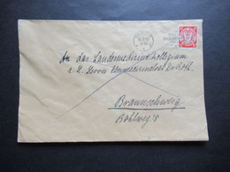 DR Danzig 1933 Staatswappen EF An Das Landesmedizinalkollegium Herrn Obermedizinalrat Dr. Roth In Braunschweig - Cartas & Documentos