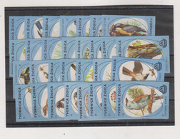 YUGOSLAVIA  Vintage Matchbox Labels Nice Set Fauna Birds - Zündholzschachteletiketten