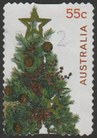 AUSTRALIA - DIE-CUT- USED 2011 55c Christmas - Tree - Embellished - Used Stamps