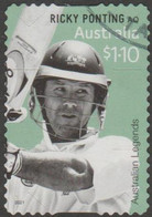 AUSTRALIA - DIE-CUT- USED 2021 $1.10 Australian Legends Of Cricket - Ricky Ponting AO - Usati