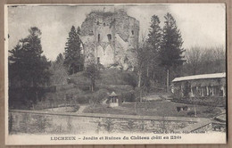 CPA 80 - LUCHEUX - Jardin Et Ruines Du Château - TB PLAN - Lucheux