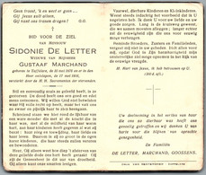 Bidprentje Zaffelare - De Letter Sidonie (1876-1956) - Santini