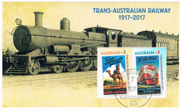 AUSTRALIA • 2017 • Trans-Australian Railway - Minisheet • Commercially Used - Used Stamps