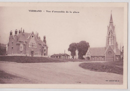 Vermand (Aisne) - Vue D'ensemble De La Place - Otros Municipios