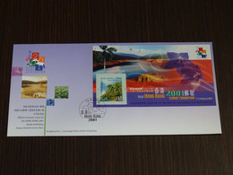 Hong Kong 2001 Stamp Exhibition FDC VF - FDC