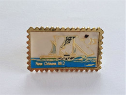 PINS BATEAU NEW ORLEANS 1812 USA TIMBRE 25 / 33NAT - Barcos