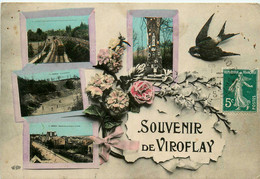 Viroflay * Souvenir De La Commune * Cpa 4 Vues - Viroflay