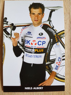 Card Niels Albert - Team BKCP-Powerplus - 2009 - Cycling - Cyclisme - Ciclismo - Wielrennen - Radsport