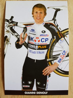 Card Gianni Denolf - Team BKCP-Powerplus - 2009 - Cycling - Cyclisme - Ciclismo - Wielrennen - Radsport
