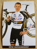 Card Dieter Vanthourenhout - Team BKCP-Powerplus - 2009 - Cycling - Cyclisme - Ciclismo - Wielrennen - Radsport
