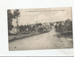 BESSINES (HAUTE VIENNE) 13 ENTREE PAR LA ROUTE DE LIMOGES  1912 - Bessines Sur Gartempe