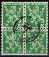Belgique - 1944 - Y&T N° 675 A Oblitéré - Bloc De 4 - Légende België - Belgique - Used Stamps